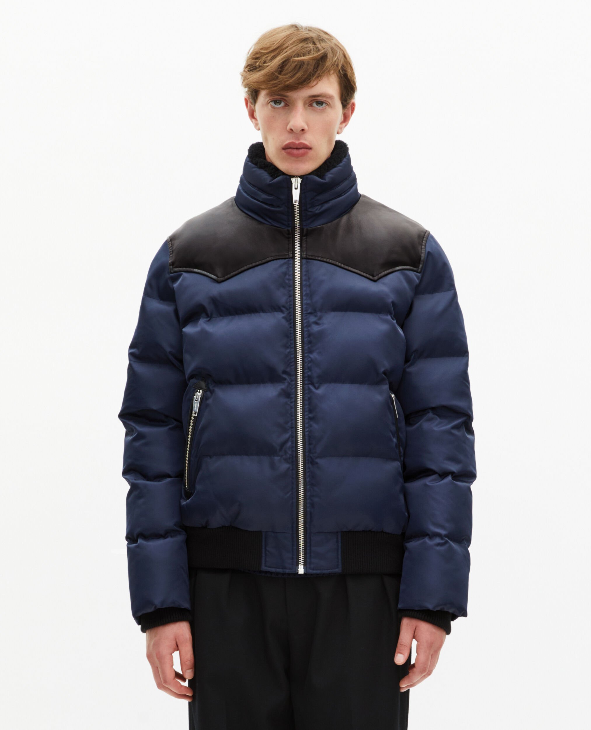 Navy down jacket, NAVY, hi-res image number null