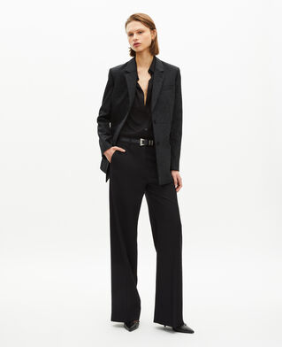 The Kooples DAMEN BLACK schwarze jacke mit strasssteinen