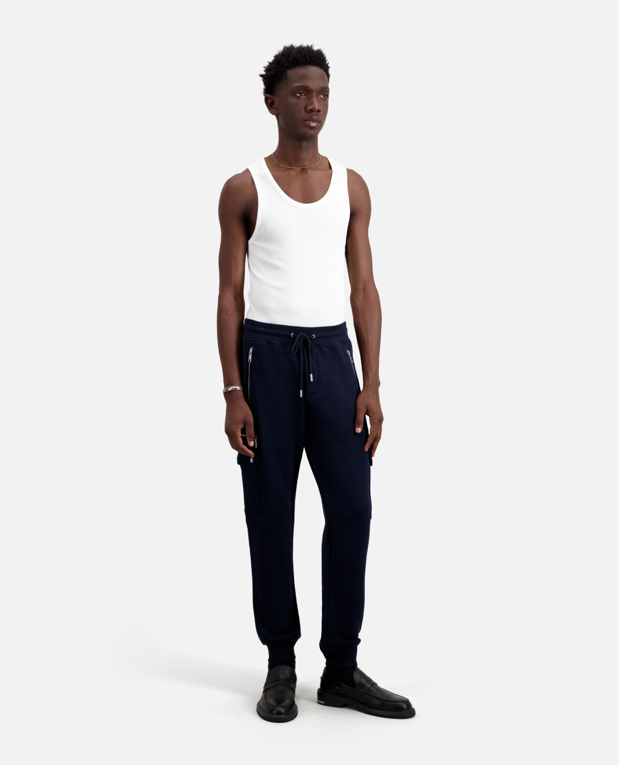 Navy cargo joggers, NAVY, hi-res image number null