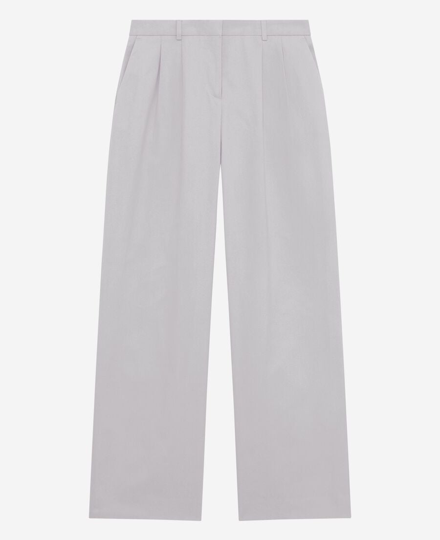 The Kooples F LIGHT PURPLE lilac straight-leg tailored pants