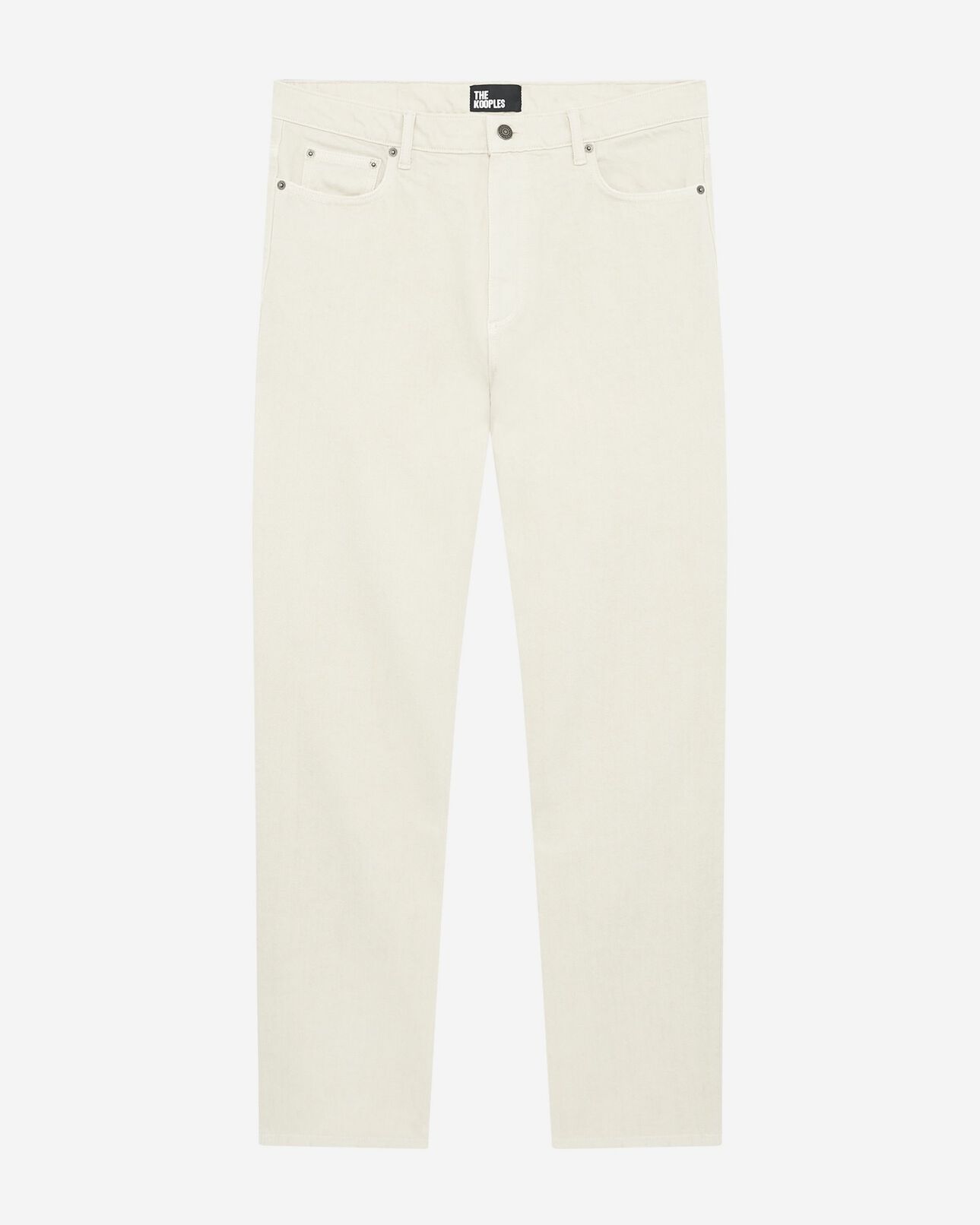 The Kooples HOMME ECRU jean droit écru
