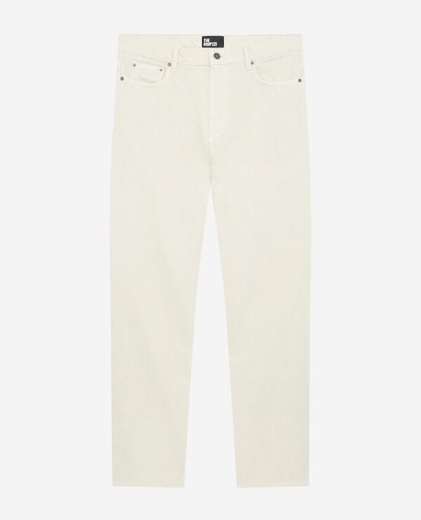 The Kooples MEN ECRU ecru straight jeans