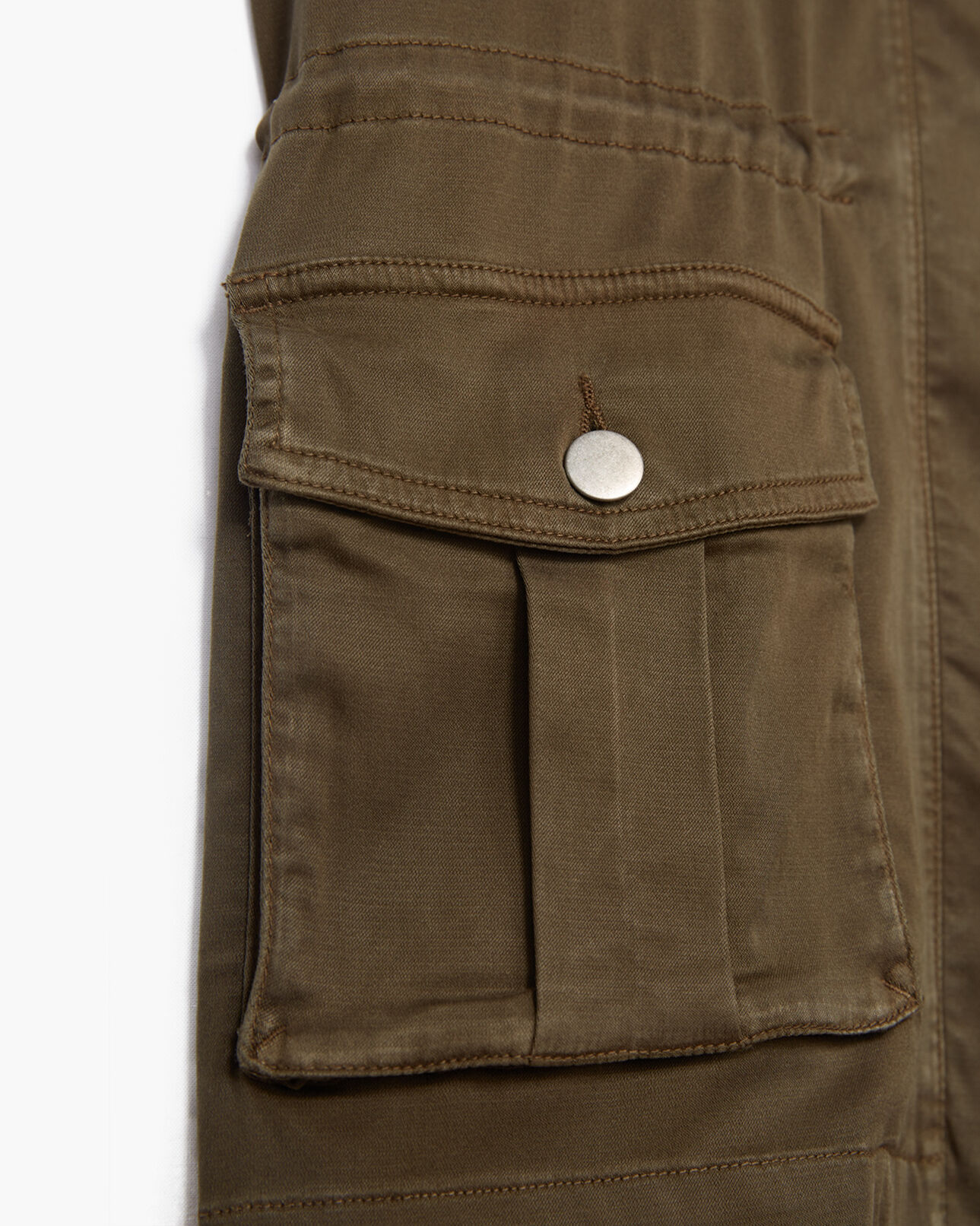 The Kooples DAMEN KAKI ärmellose jacke
