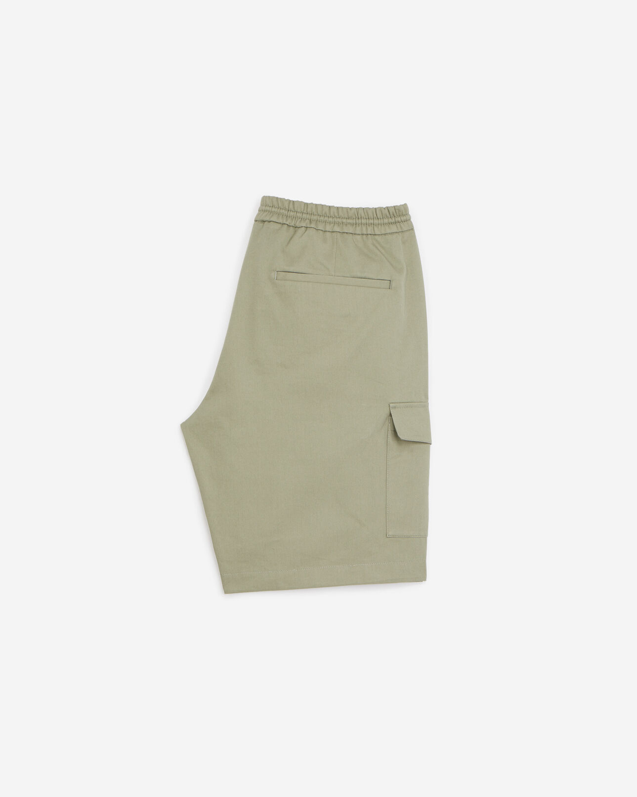 The Kooples MEN KAKI flowing khaki shorts with cargo pockets