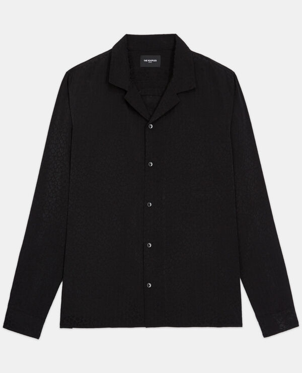 leopard print shirt with hawaiian collar