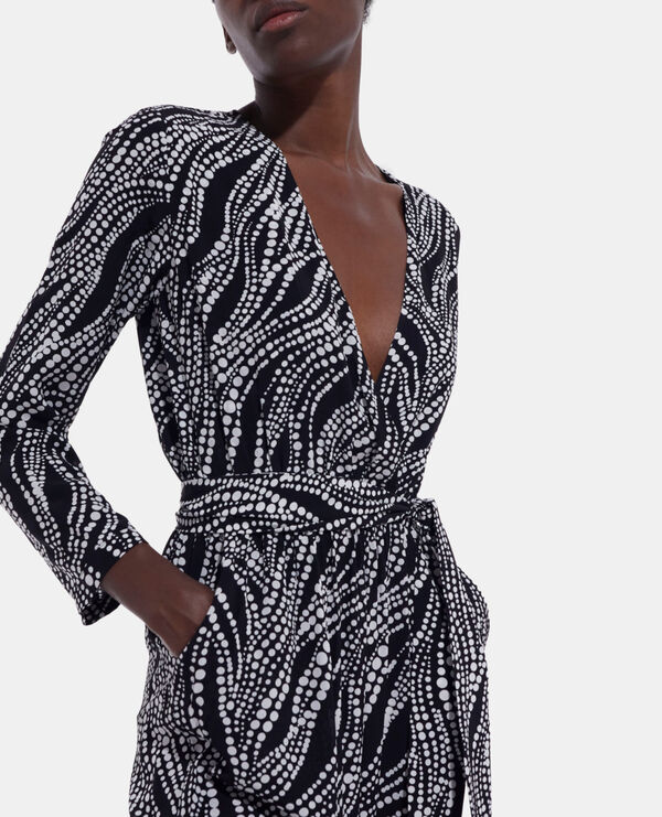 The Kooples DAMEN BLACK WHITE overall mit print
