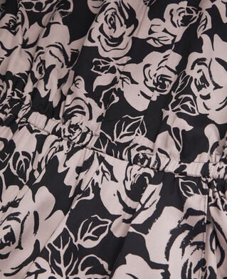 The Kooples FEMME BLACK / PINK robe mi-longue imprimée