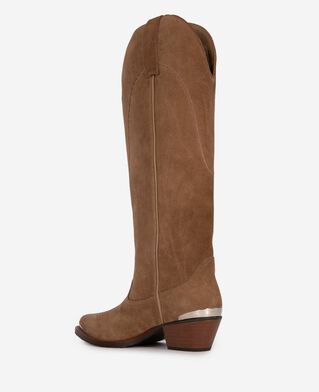 The Kooples FEMME BROWN bottes western marron