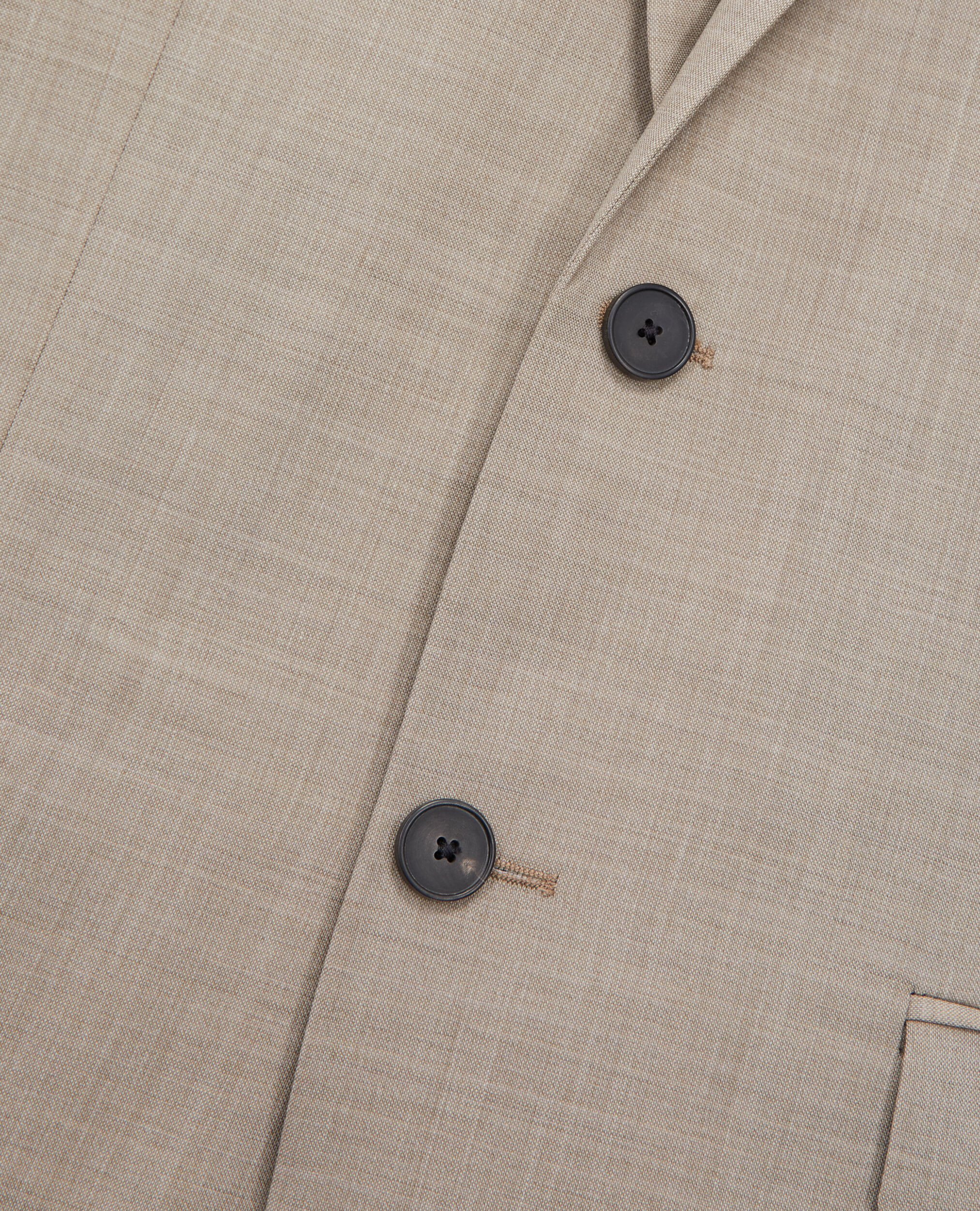 Beige wool suit jacket, BEIGE MELANGE, hi-res image number null