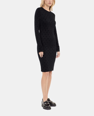 The Kooples F BLACK black short jersey dress