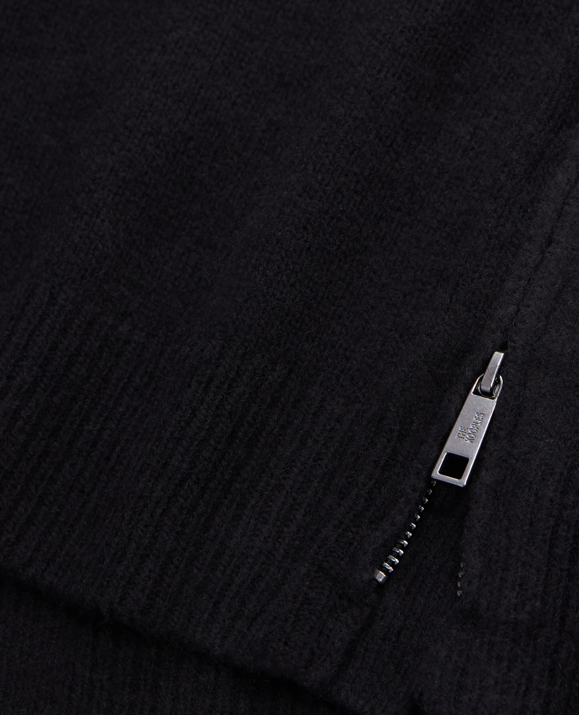Pull noir en mélange de laine et alpaga, BLACK, hi-res image number null