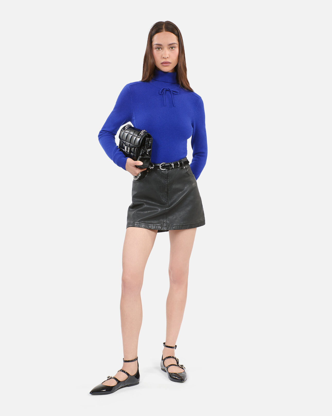 The Kooples FEMME BLUE ELECTRIC pull en cachemire bleu électrique
