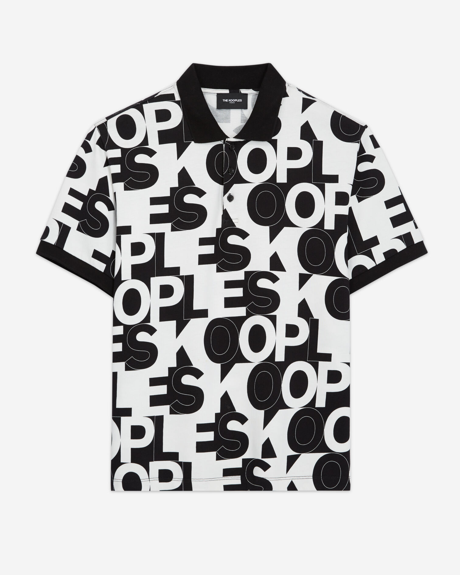 The Kooples logo polo, BLACK / WHITE, hi-res image number null