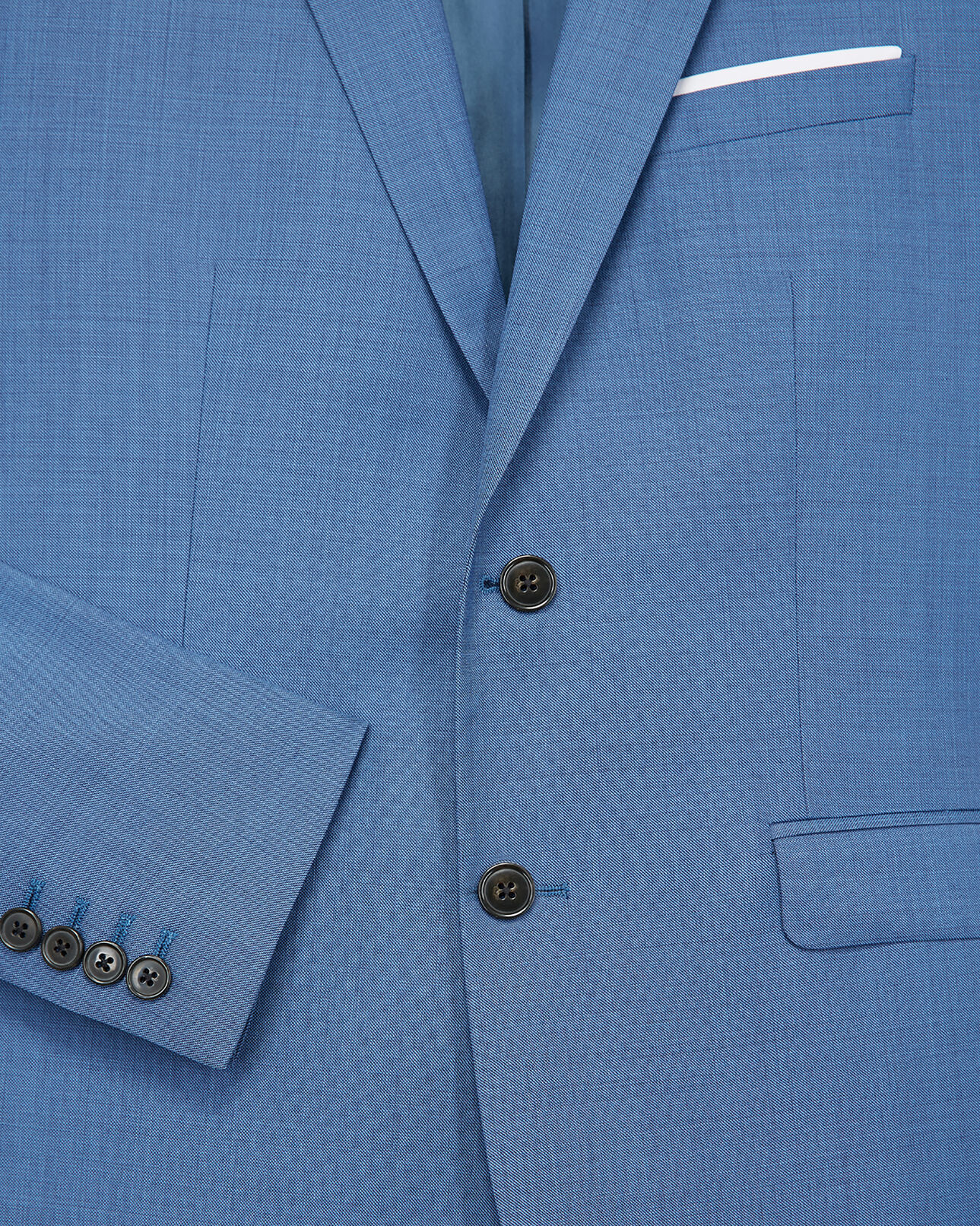 The Kooples MEN BLUE slim-fit blue wool blazer