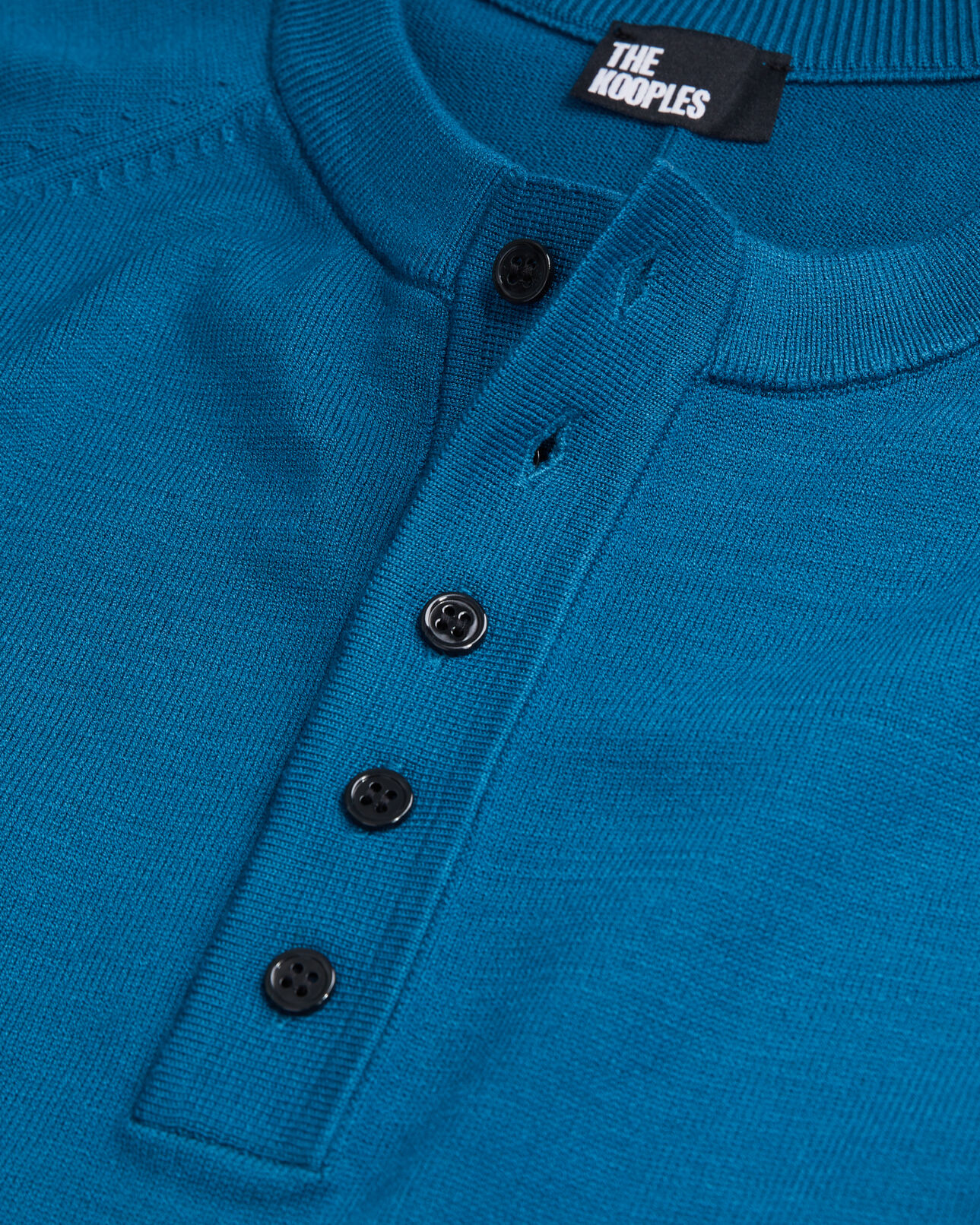 The Kooples HOMME MEDIUM BLUE t-shirt homme bleu en maille