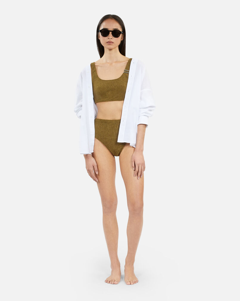 The Kooples FEMME KAKI haut de maillot de bain the kooples x luz brassière kaki