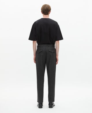 The Kooples HOMME MIDDLE GREY pantalon ajust&eacute; gris fonc&eacute;