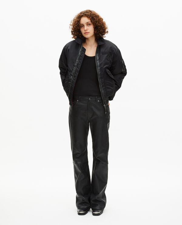 The Kooples F BLACK the kooples x schott nyc black bomber jacket