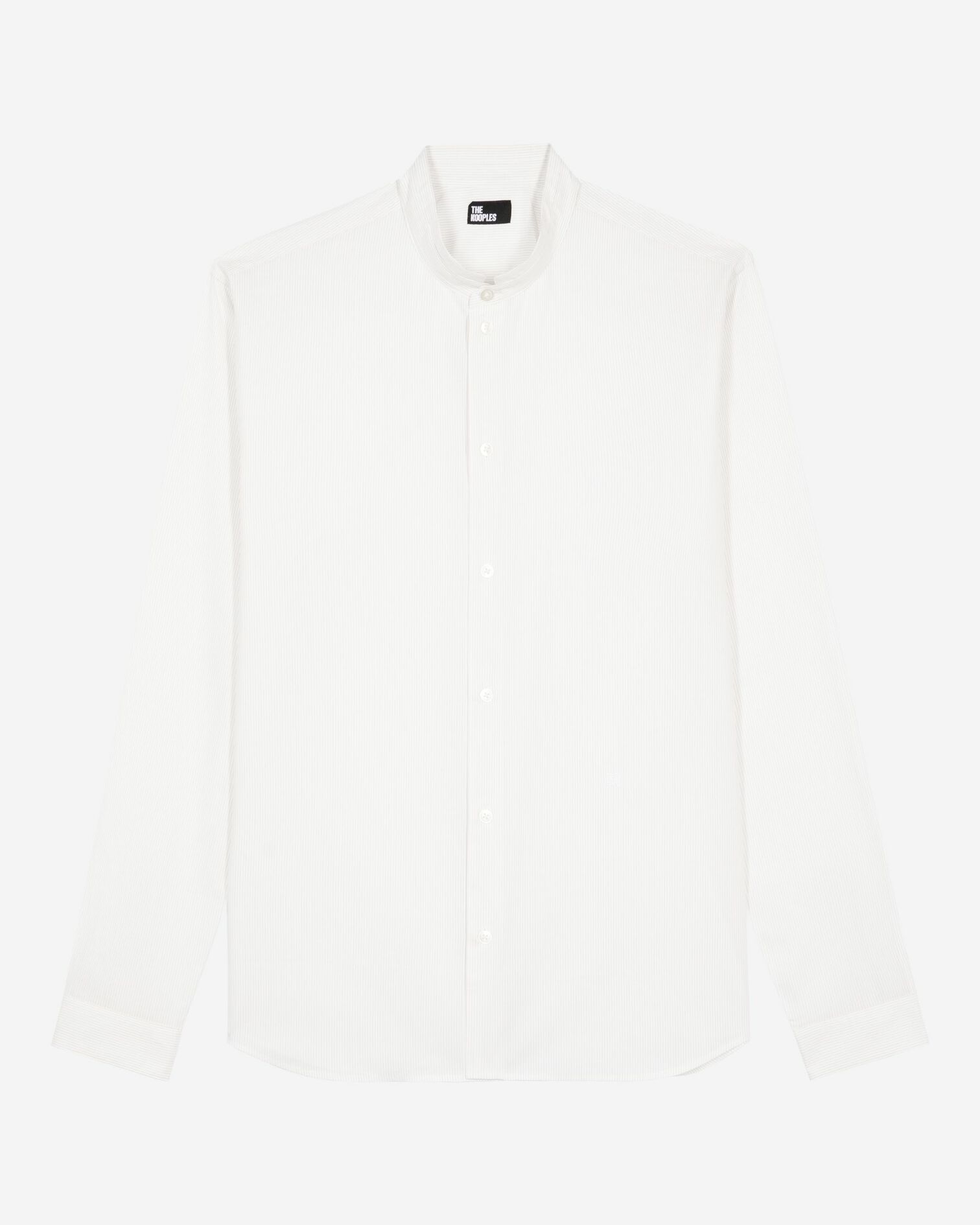 Formal shirt with white collar, WHITE / BLACK, hi-res image number null