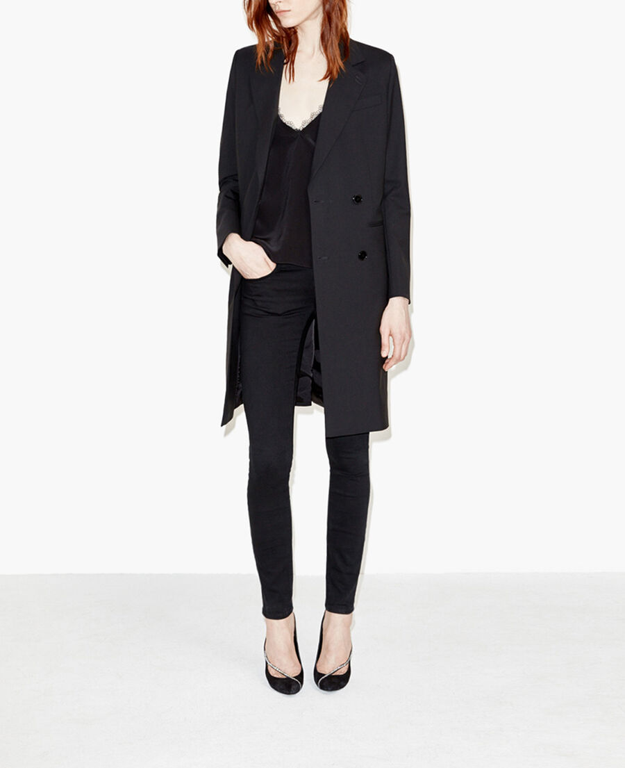 The Kooples WOMEN BLACK black lace top