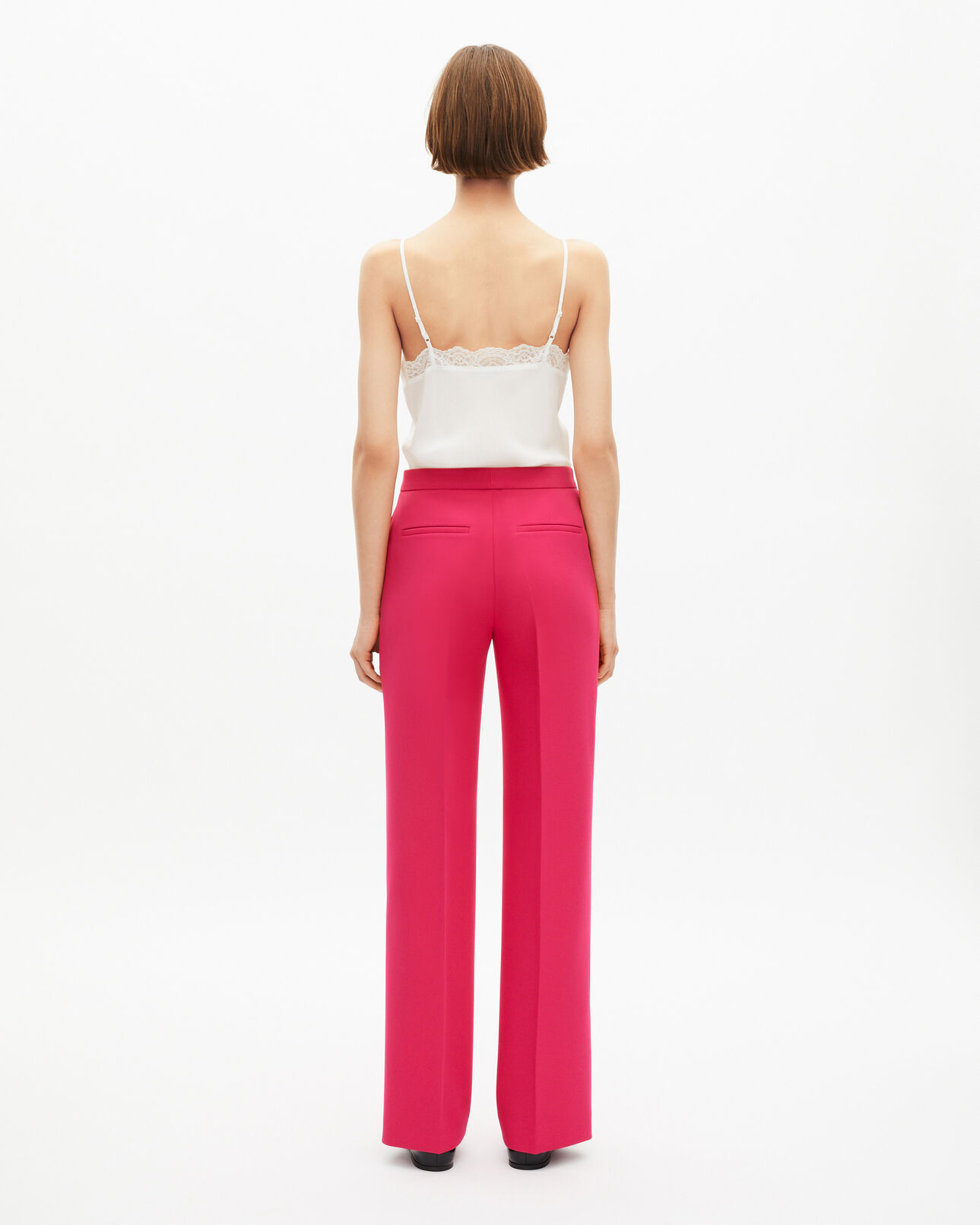 The Kooples WOMEN PINK pink crepe tailored pants