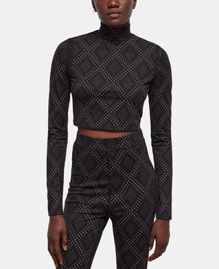 The Kooples MUJER BLACK top strass negro