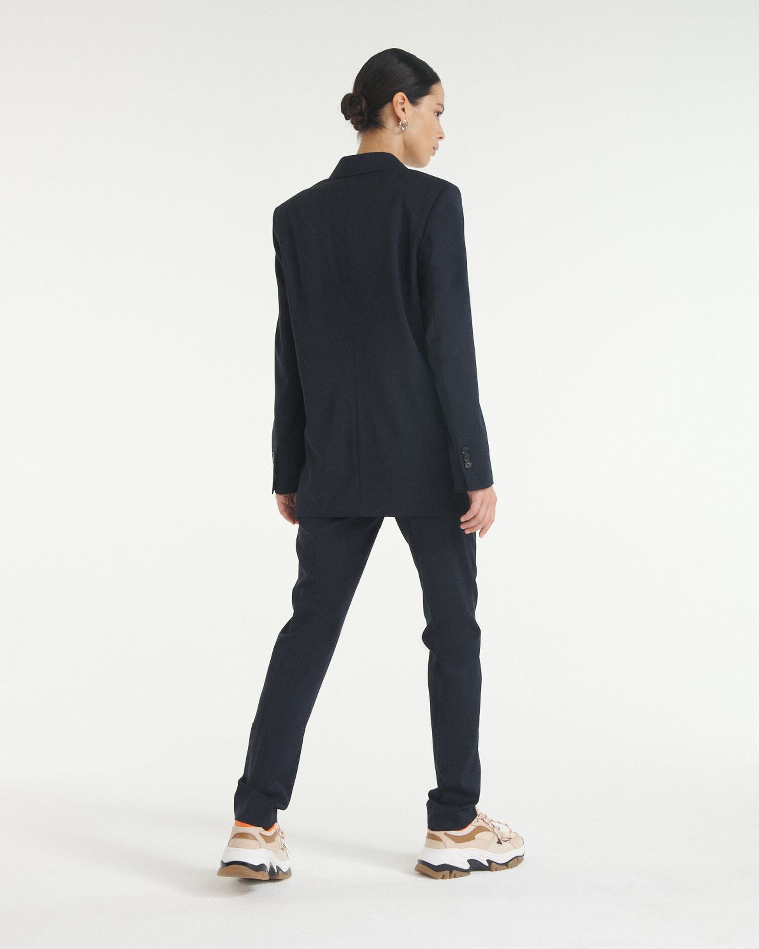 Blaue Wolljacke mit doppelter Knopfreihe, NAVY, hi-res image number null