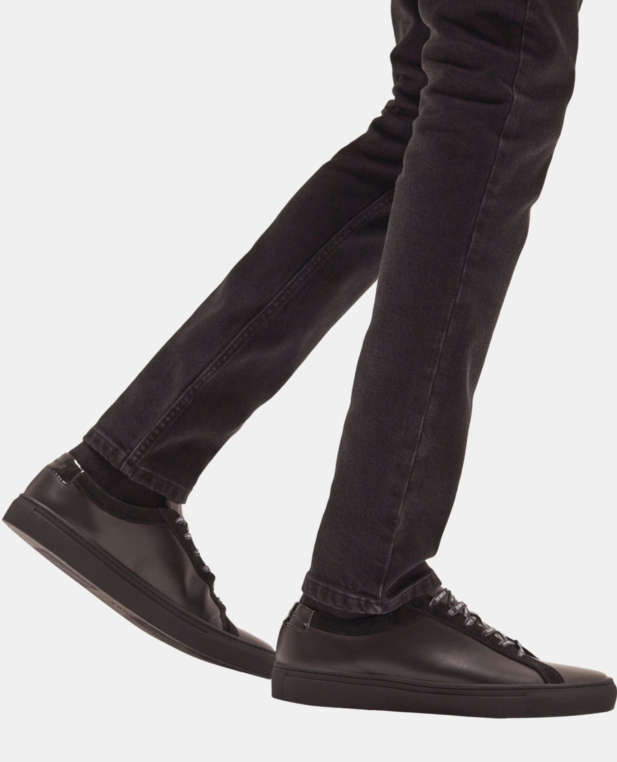 Black sneakers, BLACK, hi-res image number null