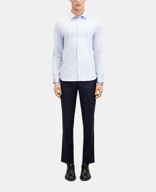 The Kooples MEN LIGHT BLUE smart twill sky blue shirt