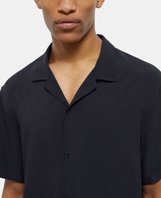 The Kooples HERREN NAVY lässiges, marineblaues hemd