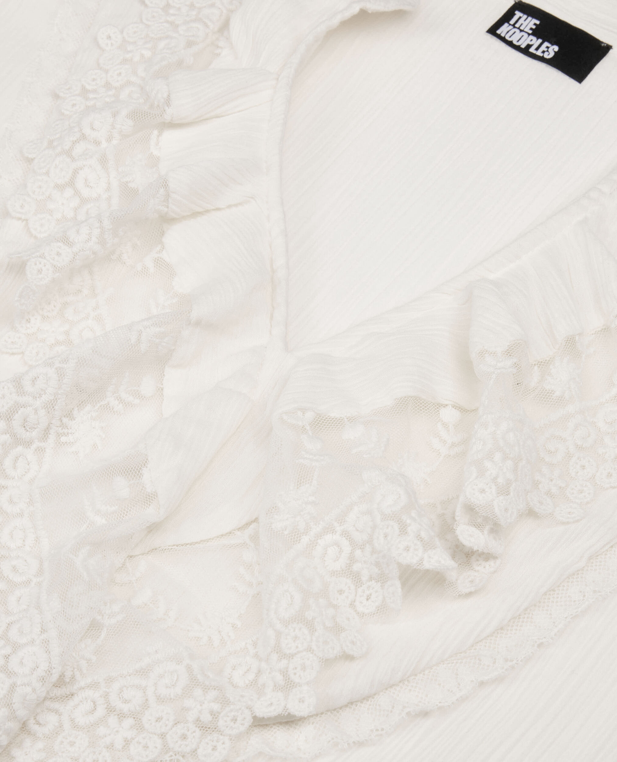Ecru guipure lace top, ECRU, hi-res image number null