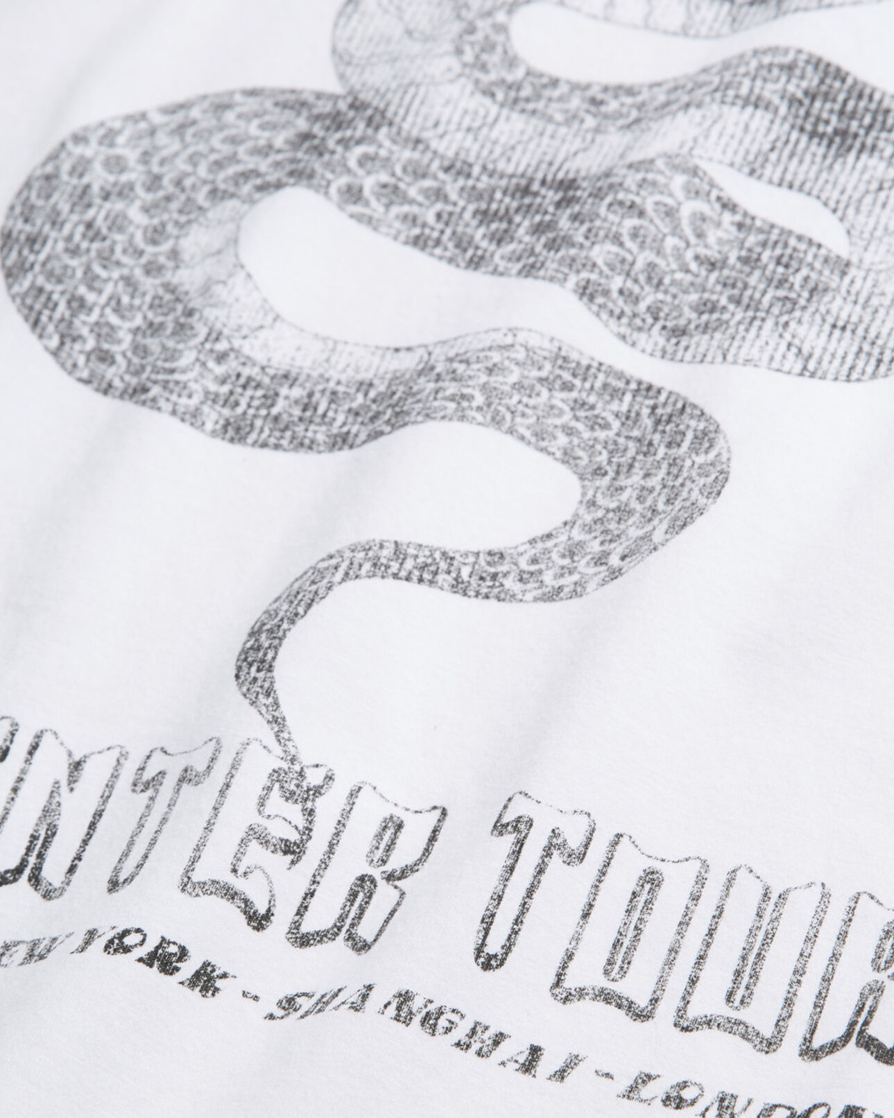 The Kooples MEN WHITE white screen print t-shirt