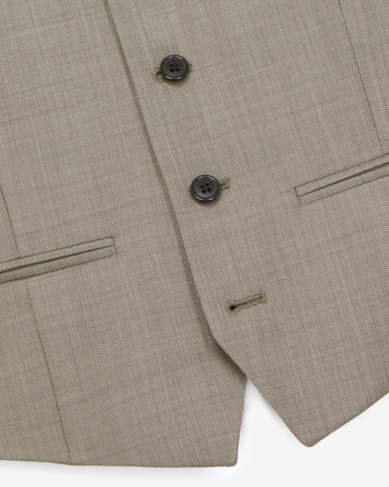 The Kooples MEN BEIGE beige waistcoat in wool with buttons