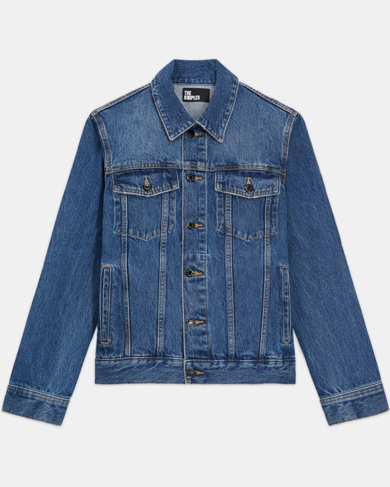 The Kooples WOMEN BLUE DENIM blue denim jacket