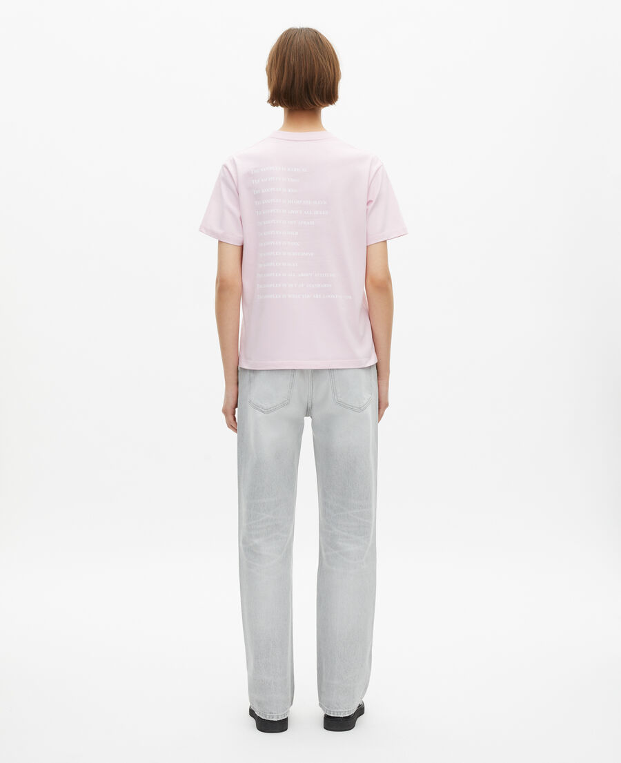 The Kooples WOMEN PALE PINK women's pink what is t-shirt