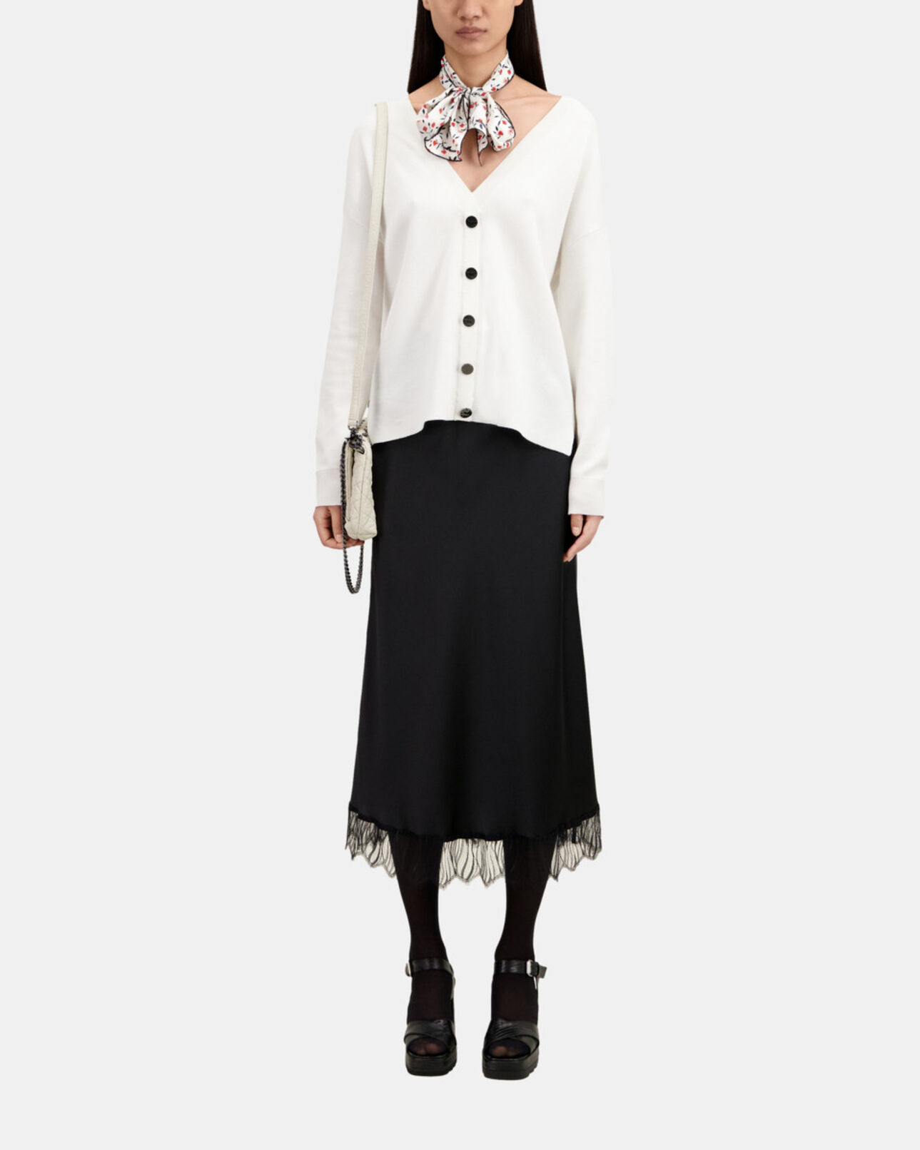 The Kooples FEMME ECRU pull avec boutonnage dans le dos