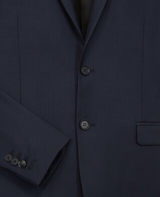 The Kooples MEN DARK NAVY navy wool slim fit suit jacket