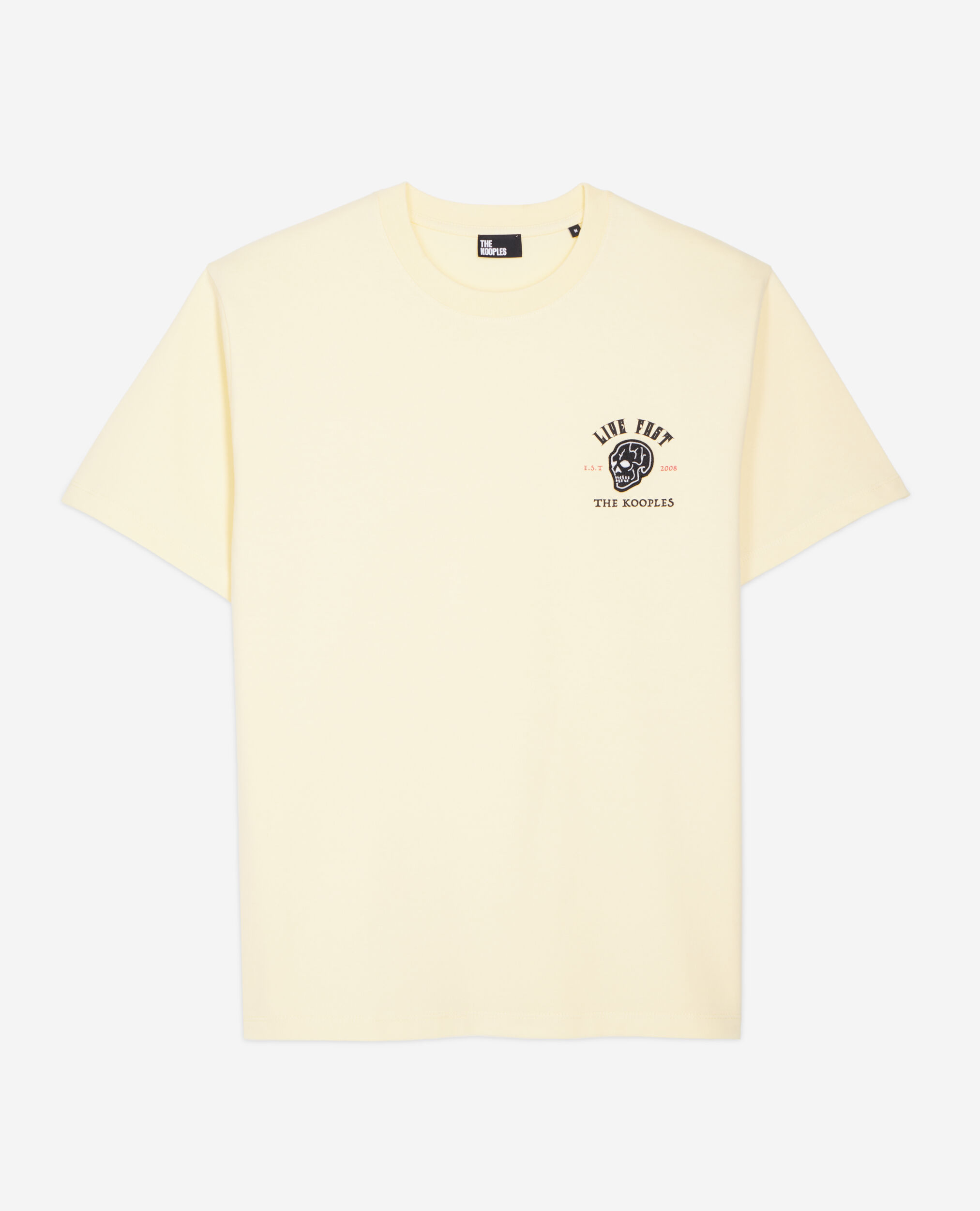 Camiseta amarilla Live fast, LIGHT YELLOW, hi-res image number null