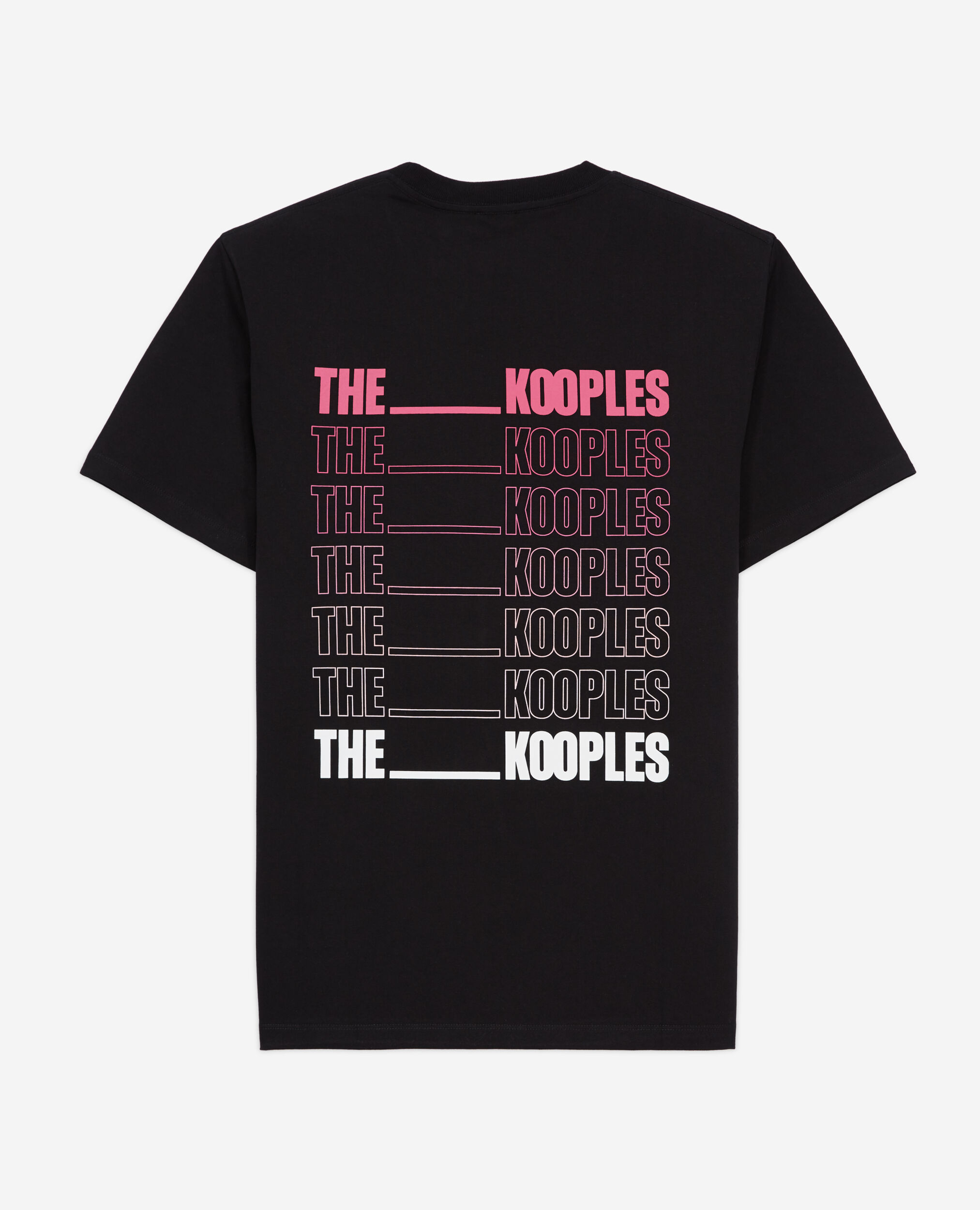 T-shirt noir sérigraphié Logo dégradé, BLACK, hi-res image number null