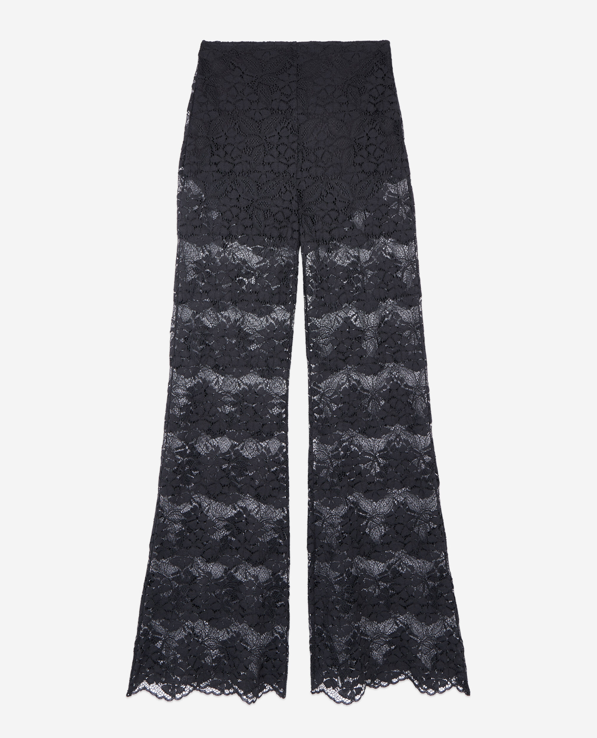 Black lace trousers, BLACK, hi-res image number null