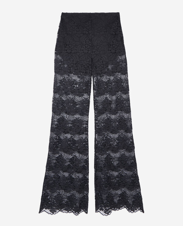 The Kooples MUJER BLACK pantalón negro encaje