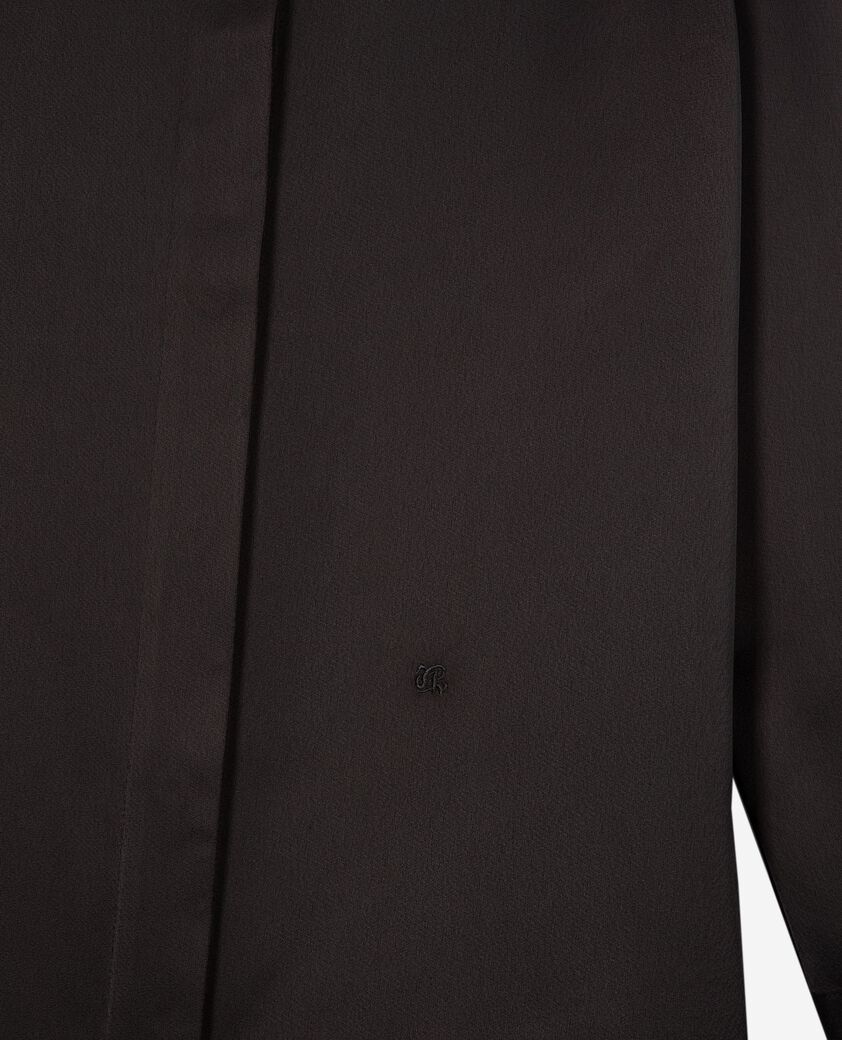 The Kooples DAMEN BLACK schwarzes satinhemd