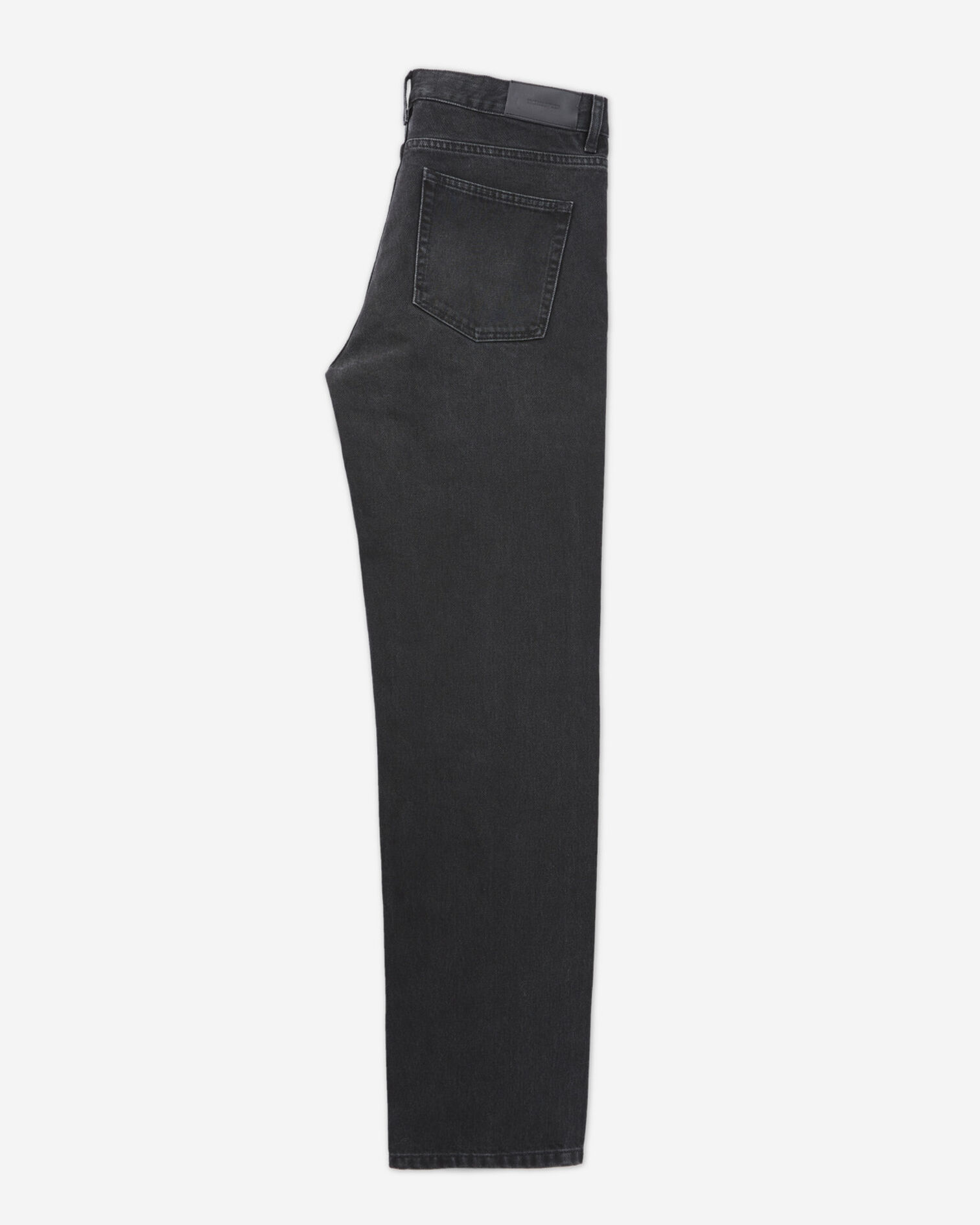 Jean délavé noir coupe droite rétro, BLACK DENIM, hi-res image number null