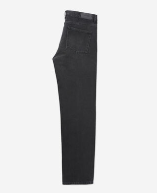 The Kooples HOMME BLACK DENIM jean délavé noir coupe droite rétro
