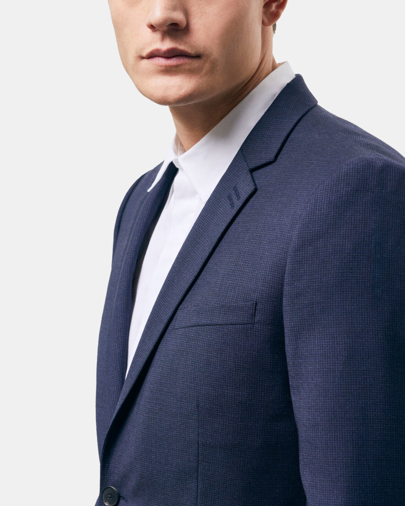 The Kooples MEN NAVY navy blue wool suit jacket