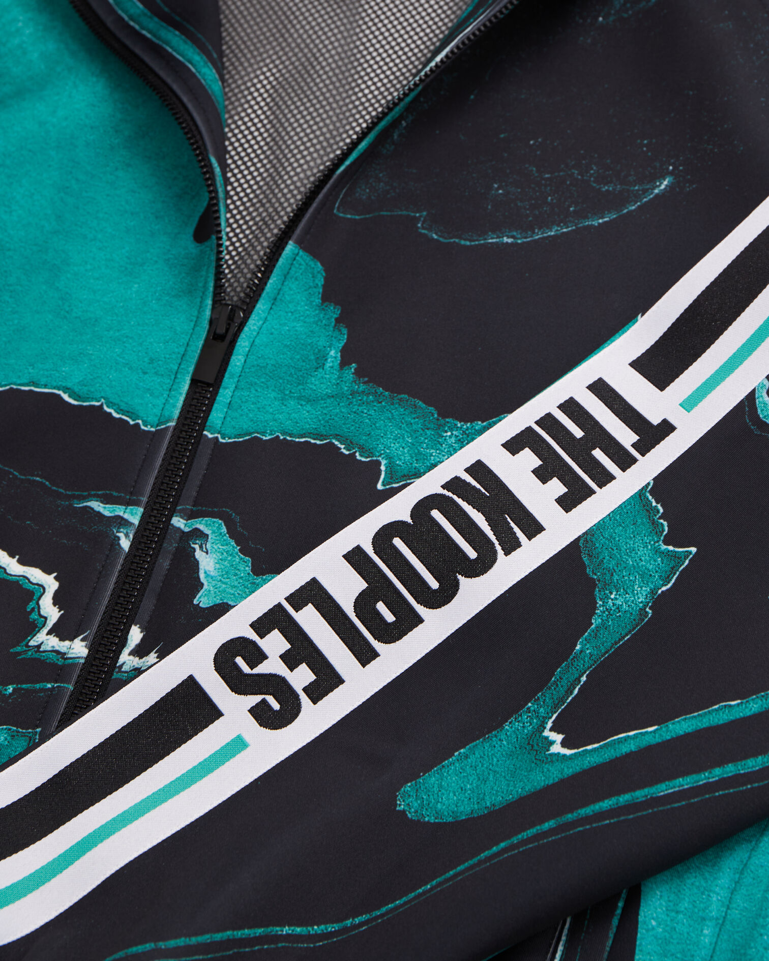 Veste de survêtement imprimée, BLACK / GREEN, hi-res image number null