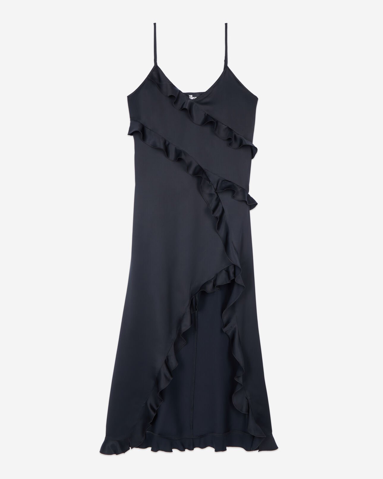 The Kooples WOMEN BLACK black long slipdress