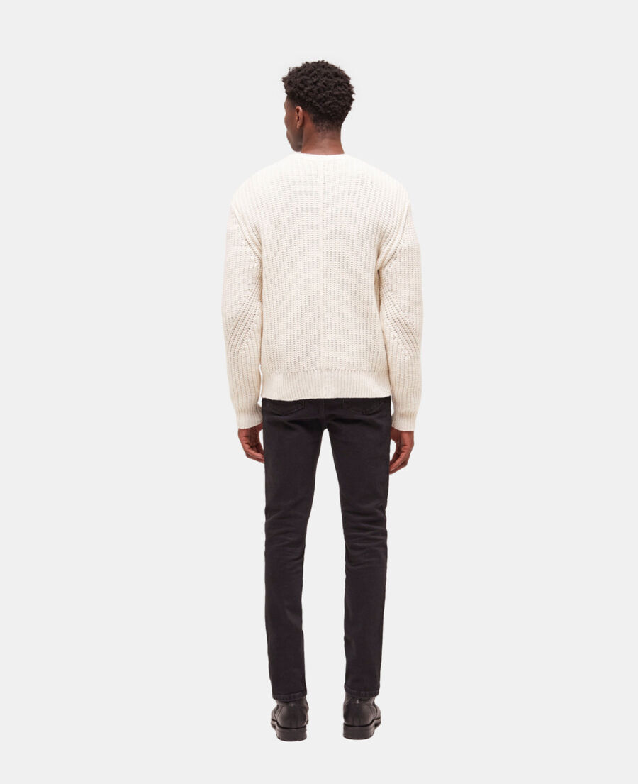 pull en maille écru