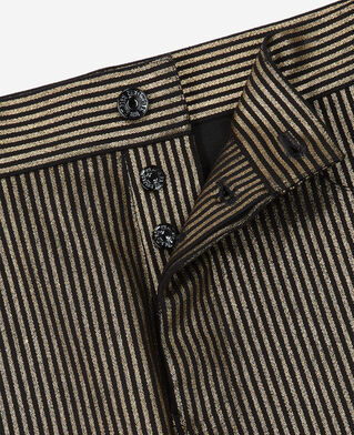 The Kooples MEN BLACK / GOLD slim-fit jeans with gold stripes