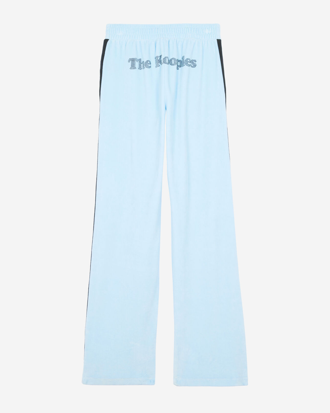 The Kooples FEMME BABY BLUE bas de jogging en velours bleu clair